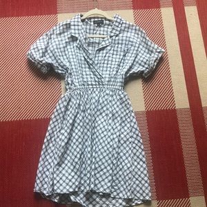 The Podolls gray plaid top